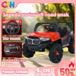Cuna Feliz Home Kendaraan Listrik Anak Usia 3-6 Tahun Empat Roda - Dapat Mengemudi Mandiri, Remote Control, Dapat Ayun Depan Belakang, Kendaraan Off-Road