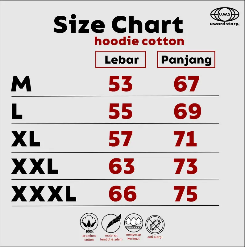 Uwordstory Hoodie Jumper Hitam Motif Love Language Kiss me and make love  Kaki Seksi Not telepati che Pradae Boxy Size S M L XL XXL XXXL Starboy Sweater Fleece Pria Oversize Keren 4