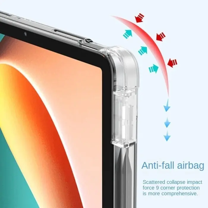 Infinix Xpad 11" 2024/ Xpad 20 2025 Flip Cover With Slot Pen Silikon Transparan Leather Trifold Magnetic Auto Lock 5