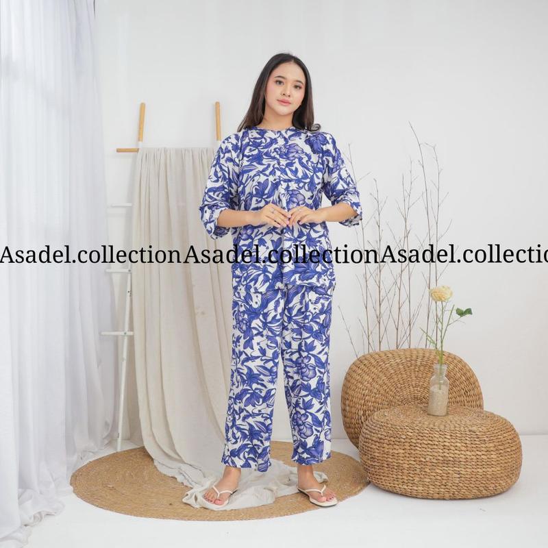 Product Introduction of Asadel Anaya Set Rayon Adem Busui Setelan Celana Motif 9