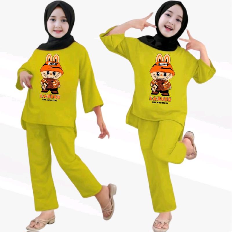 STELAN ANAK PEREMPUAN BABYTERI USIA 2-12THUN LABUBU 7