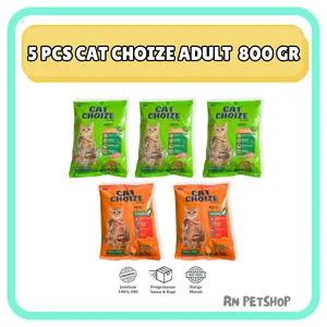 5 PCS CAT CHOIZE Adult 800gr Lebih Murah Hemat Freshpack Cat Food Makanan Kucing Dewasa Tuna Salmon