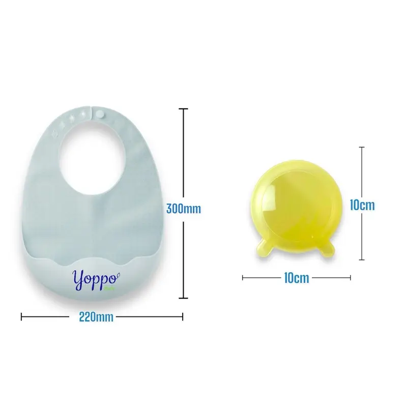 Silicone Light Bib Celemek Silikon Bayi Slabber Bayi MPASI Bib Silicon Baby / Premium Baby Silicone 6