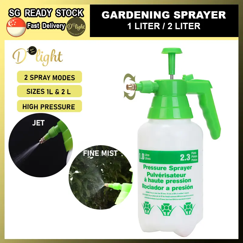 Multi-Purpose Gardening Sprayer High Pressure Gardener Spray PE Bottle Garden Plant Tools