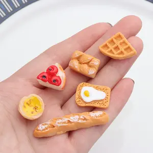 Mini Bread Dollhouse Miniature Breakfast Food Play Simulation Food