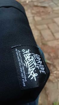 Product Review of Soldierside Familia Workshirt "TheCREW" Hitam Bordir Putih-Hitam WS197 Kancing Simple kemeja pria  skena from L**u 0