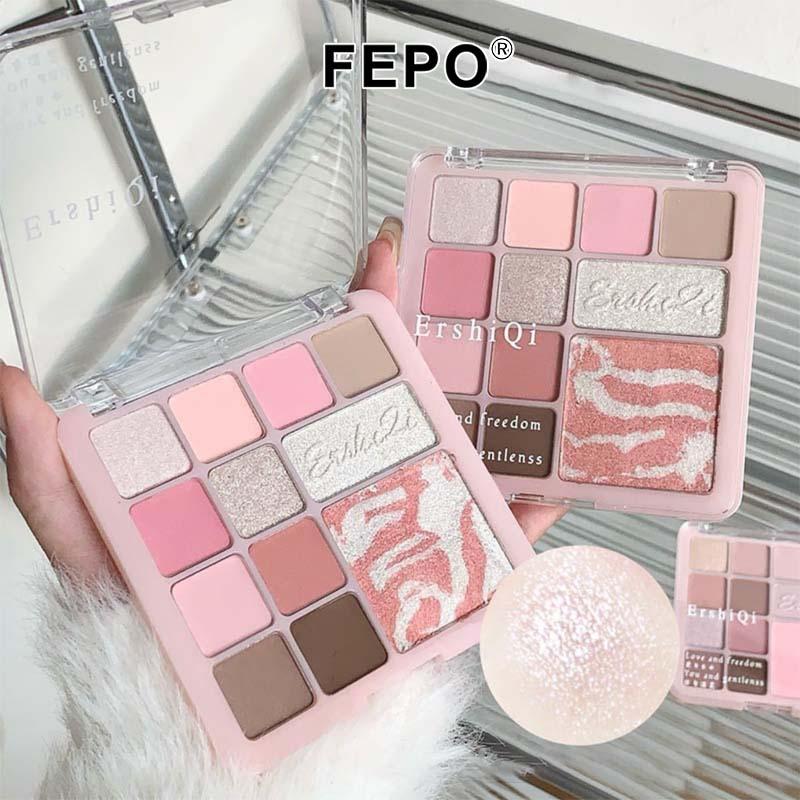  Bảng Phấn Mắt 12 Màu Màu Hồng Có Phấn Má Hồng Và Hiệu Ứng Lấp Lánh Lâu Trôi Hoàn Thiện Lì Phấn Mắt Lấp Lánh Mỹ Phẩm Trang Điểm 