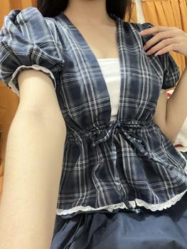 Product Review of [Mở bán] Puffy Love Babydoll - Áo Thiết Kế Babydoll Caro Tay Phồng Dáng Xoè che khuyết điểm from n**_ 0