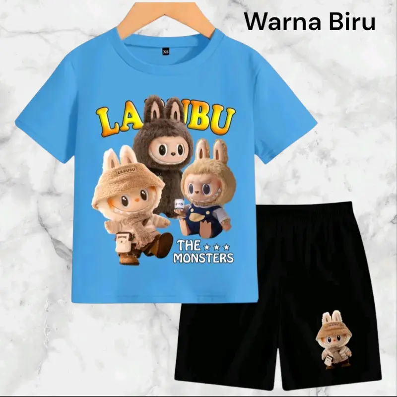 Setelan Baju Anak-Anak Labubu Terbaru - Banyak Warna DTF - Fashion Kids 5