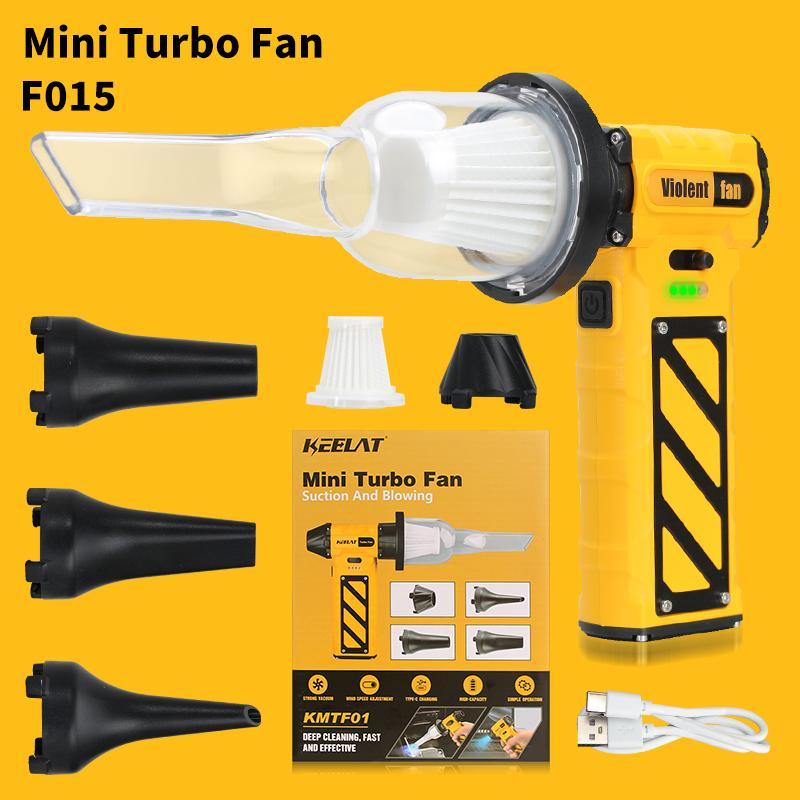 【KEELAT-KMTF01】Kipas Angin Turbo Mini Motor Brushless Portabel Angin kencang Saku Genggam Kipas tangan Jet Fan