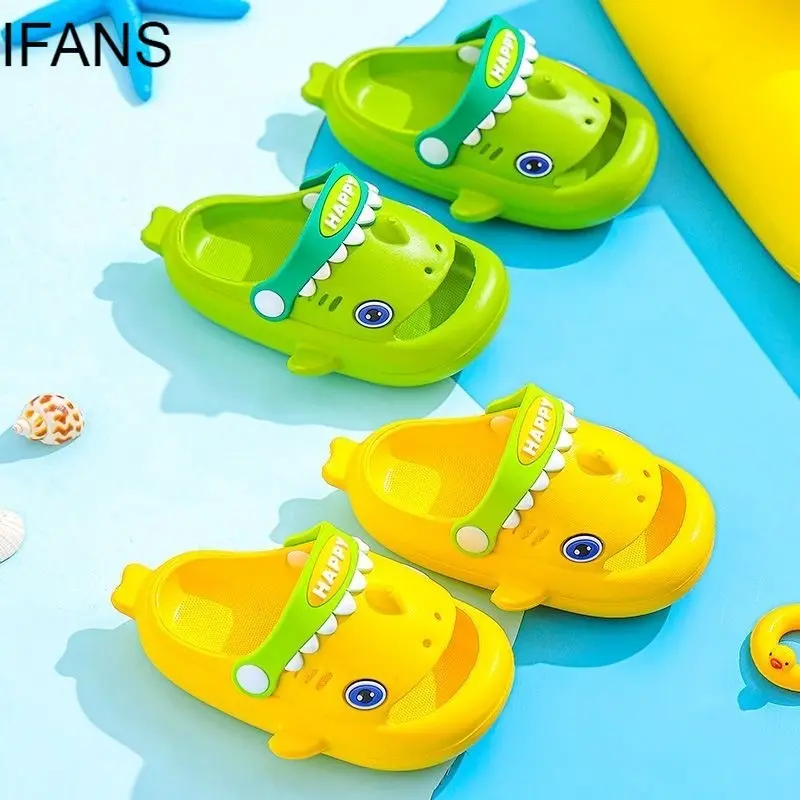 Sandal Anak Sepatu Anak Laki-laki Perempuan Sandal Anak Kartun Lucu Hiu Sandal Anak Laki-laki 6
