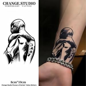 Hình Xăm Tạm Thời, Thiết Kế Hình Xăm Người Nhện, Kéo Dài Trong 15 Ngày, Không Thấm Nước Và Chống Chà Xát. Miếng Dán Hình Xăm