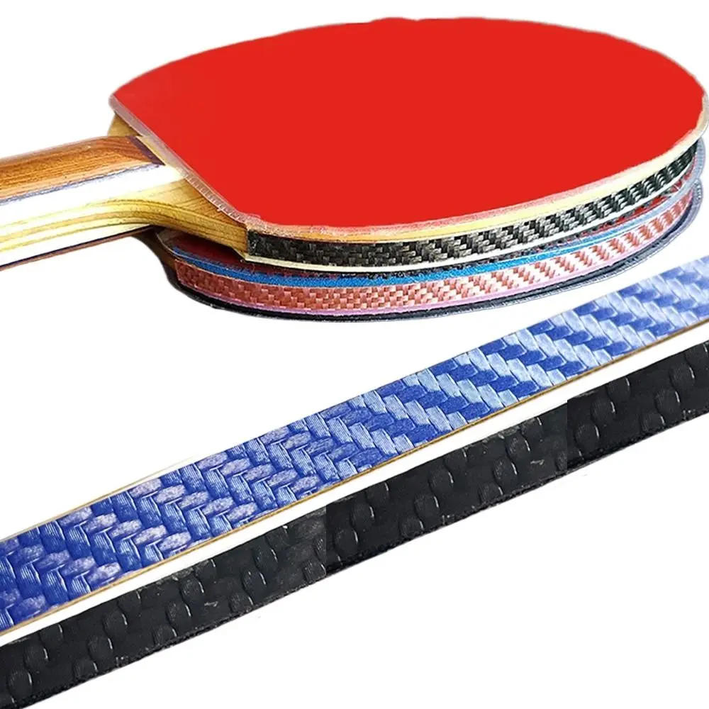 Table Tennis Racket Accessories Self-adhesive Table Tennis Racket Edge Tape Thickened Carbon Fiber Table Tennis Racket Protector PU Super Hard Ping Pong Bat Protective Side Tape