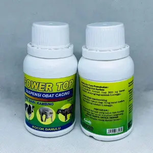 Power Top Syrup 120 Ml Mencegah Dan Membasmi Cacing Sapi kambing Babi