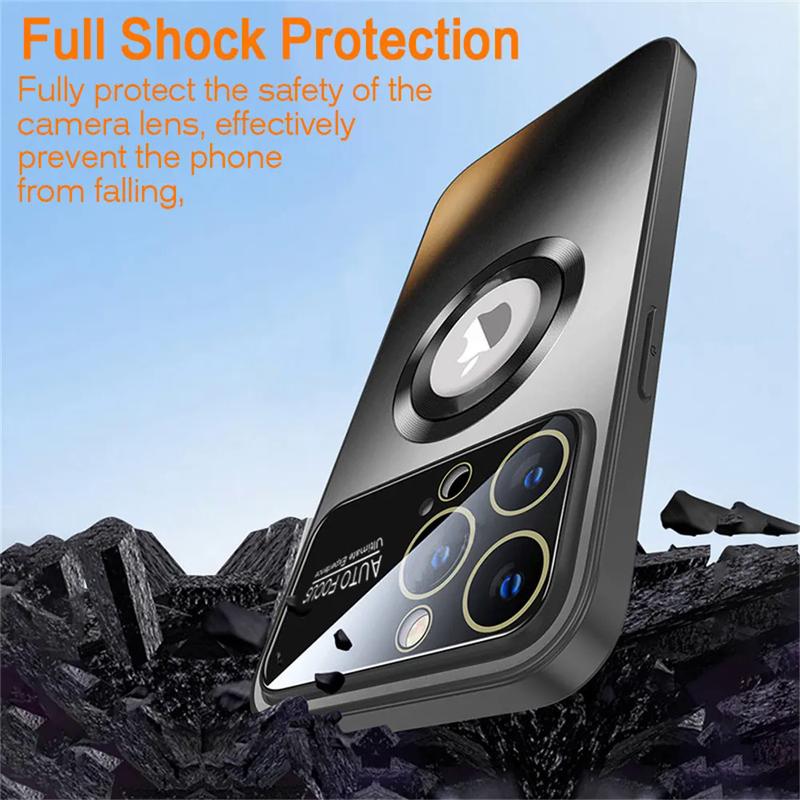 Product Introduction of Bumper matte magnetic for MagSafe Wireless Charging Case for iPhone 15 14 Pro Max 13 12 11 glass lens camera protection cover 23