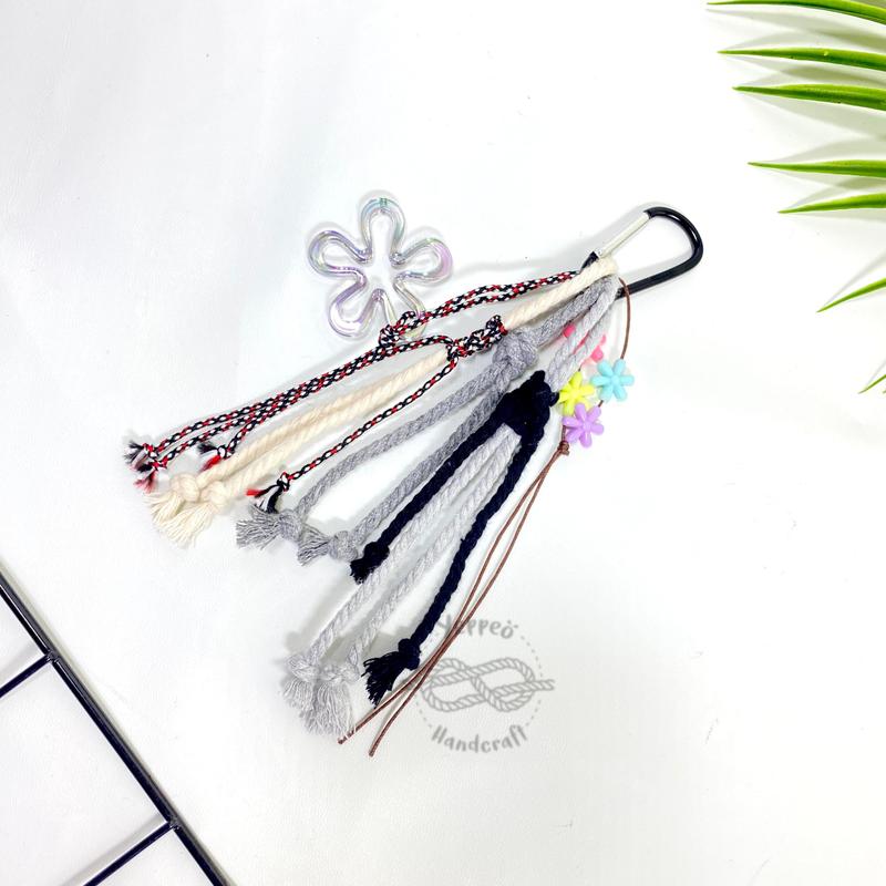 BAG CHARM FAIRY Macrame Keychain Carabiner Tali Tas Aksesoris 3