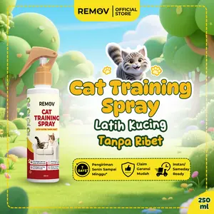 Remov Cat Training Efektif Melatih Mendisiplinkan Pee Poop Pipis Buang Air Sembarangan Kucing Liar Anabul Tidak Beracun 250ml