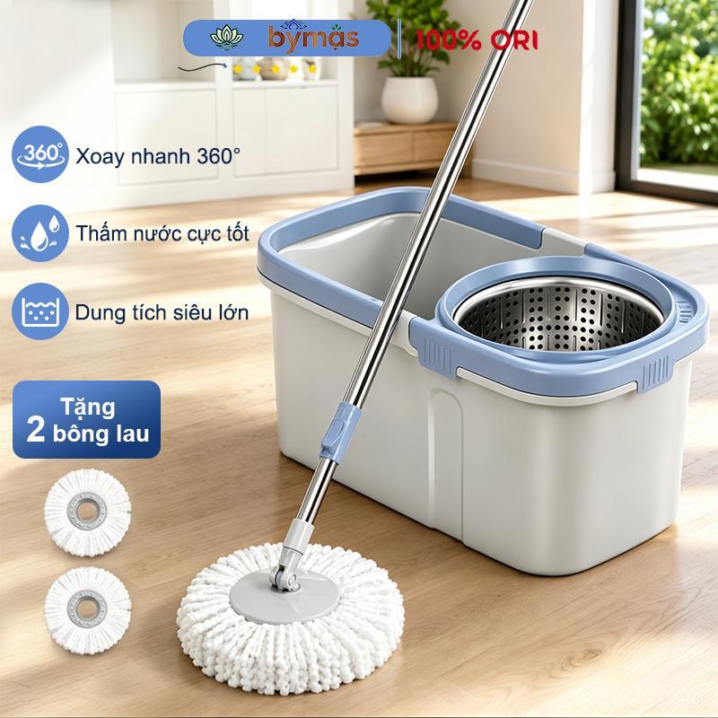 A1【HÀNG CAO CẤP】Cây lau nhà xoay gấp cỡ lớn phiên bản nâng cấp,Chổi lau nhà tự…