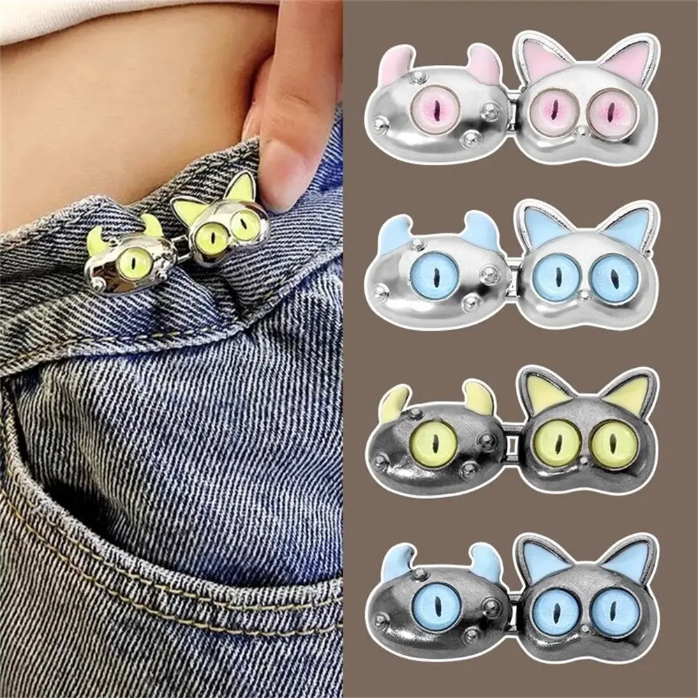 Nút Thắt Lưng Hoạt Hình Thông Dụng, Quái Vật Nhỏ, Có Thể Tháo Rời, Không Có Đinh, Dụng Cụ Hữu Ích Cho Quần Jean, Nút Thắt Lưng Thu Nhỏ