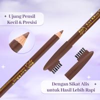 Gambar [COMBO HEMAT] JUST MISS Pensil Alis Dengan Sikat 209M 1g x 2 Pcs Light Brown - Eyebrow Pencil Pigmented, Original dari justmiss.id Kab. Tangerang 5 Tokopedia