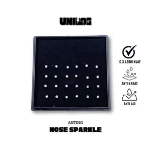 Nose Sparkle – Set Anting Hidung Stainless Warna-Warni