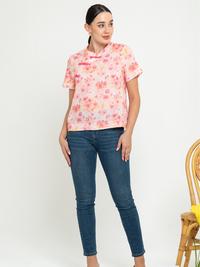 Gambar SISTER'S Blouse - Blus Cheongsam Atasan Wanita Katun Linen N622 (ZE) - Pink , XL (T4) dari Sisters Fashion Group Kota Administrasi Jakarta Utara 3 Tokopedia