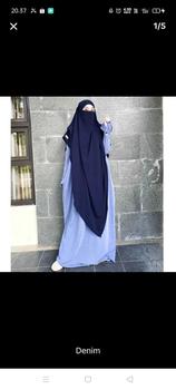 Product Review of Monica Abaya Knit Casual Tanpa Khimar Gamis Dress Wanita Cantik Fashionable Dewasa Remaja Maxi Mewah Hitam Putih Muslim Gaun Tangan Simple Lembut Basic   Umroh Syari Kondangan Sifon from F**i 0