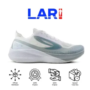 910 Nineten Haze 2.0 Putih/Abu Sepatu Lari Fast Run, Daily Running