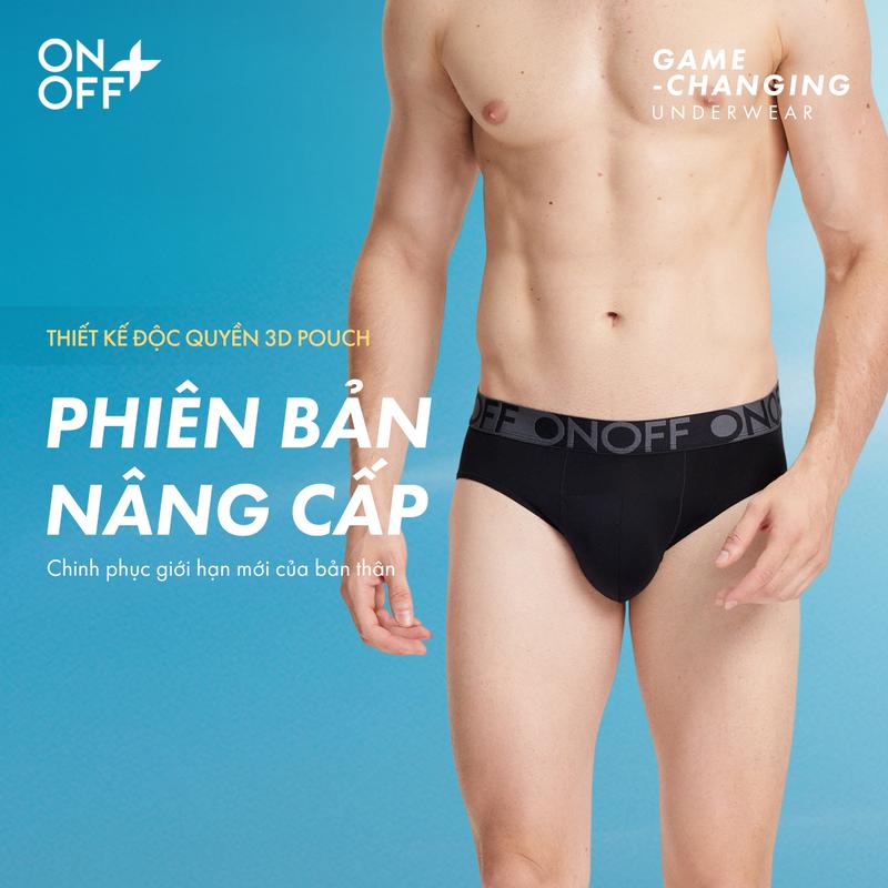 Quần lót nam dáng brief microfiber mesh active 3D Pouch thoáng khí - ONOFF 18UQ25A416