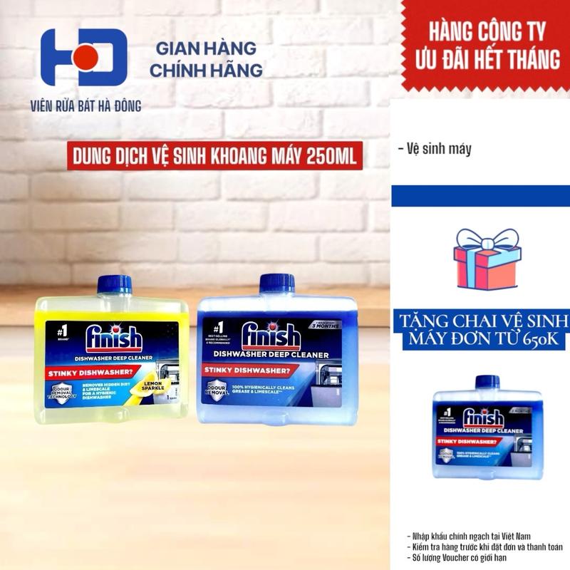 Dung dịch vệ sinh máy rửa chén bát Finish 250ml