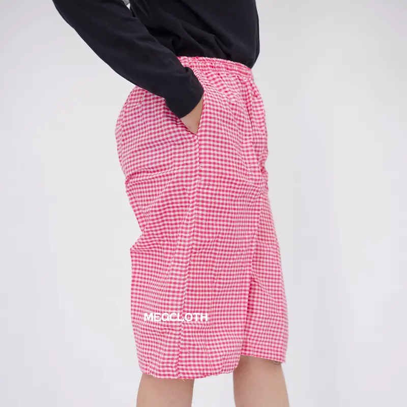 CELANA KOTAK KOTAK WANITA CELANA AESTHETIC CELANA WANITA ESTETIK Nyaman Panjang Polyester Santai Katun Tartan Cantik Serut Casual Pita Motif Pant 5