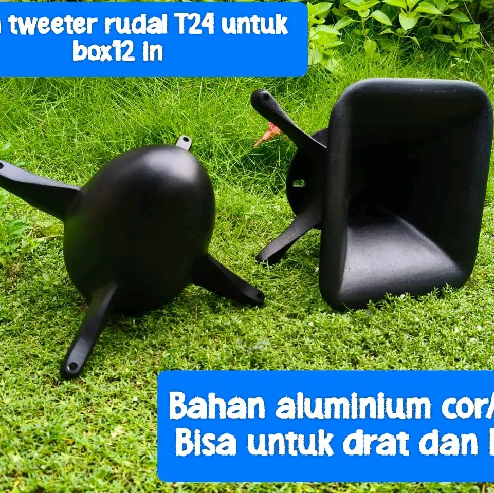 HORN TWEETER RUDAL T24 UNTUK UKURAN 12 INC BAHAN ALUMINIUM COR/DIRAL