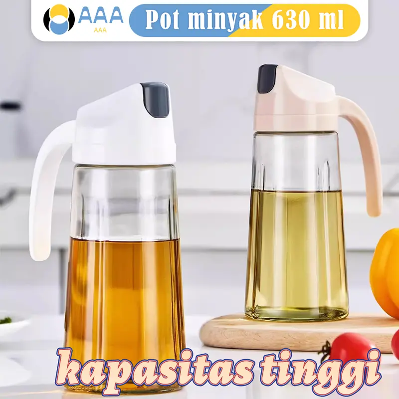 (AAA) Paket Combo Spesial Rak Bumbu Dapur + Botol Minyak 630ML + Oil Pot Minyak 1.3 L + Botol Bumbu kaca 4