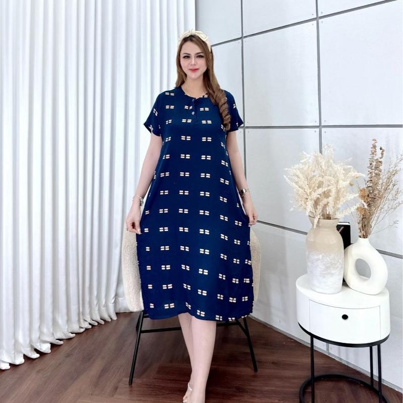 BatikKM Paket Usaha Daster Ibu 100 rb isi 3 pcs (DIKIRIM RANDOM ) Bahan Rayon Busui Friendly  Nyaman Kancing d aster Cantik  kekinian Menyusui  Pekalongan Bumil Hamil Katun 9