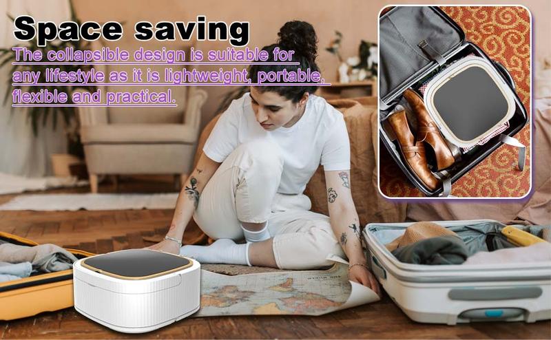 Product Introduction of Portable Washing Machine, 13L 2 in 1 2kg Mini Washing Machine and Dryer, Portable Washe, Small Washing Machine with 3 Cleaning Modes for Panties, Socks, Underwear, Camping, RV, Travel 4