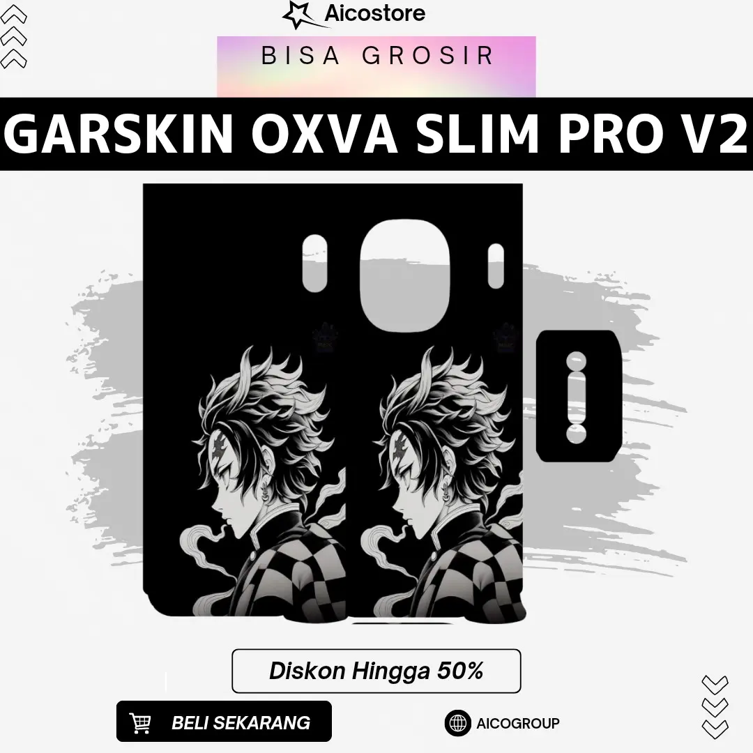 JAKACUSTOM - Stiker Garskin 0XV Slim Pro V2 Bisa Hologram Original Desain Full Motif Bisa Custom Anti Air Tahan Lama