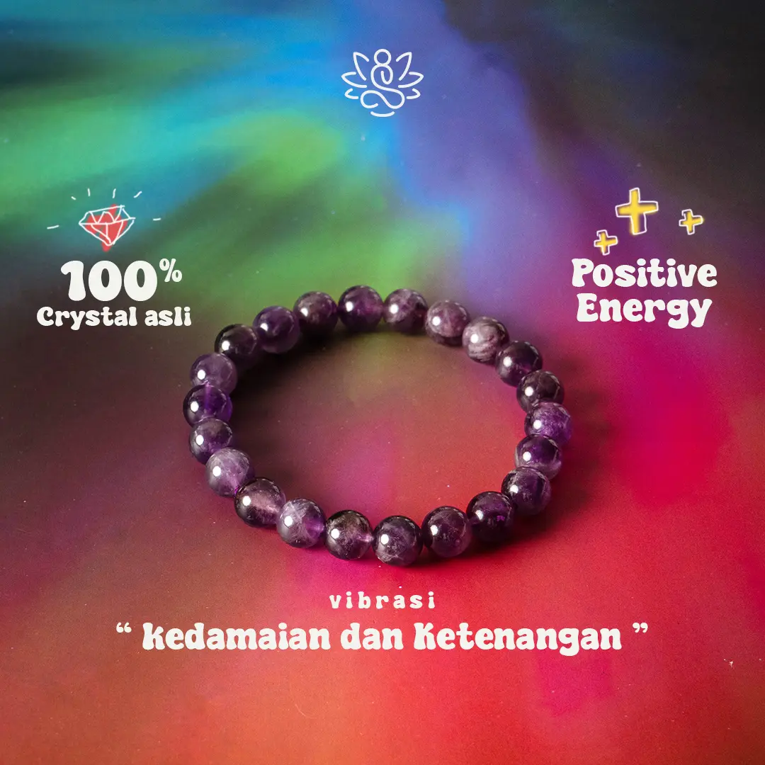 Gelang Amethyst Penghilang Kecemasan