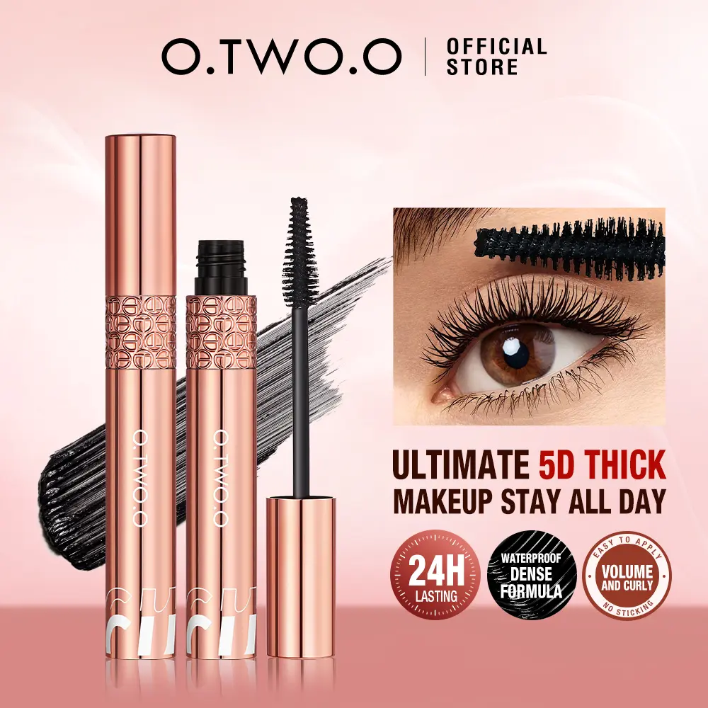 O.TWO.O  Long-lasting Non-staining Ultra Lengthen Eyelashes Bushy 5D Waterproof Mascara Black Maskara