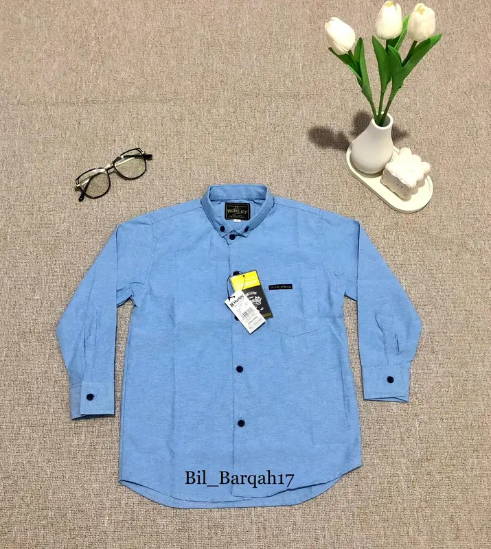 Kemeja Anak Laki Laki Import Premium/Kemeja Anak Lengan Panjang Terbaru Bahan Katun Super Poplin Dan Okspord Bisa Bayar Di Tempat [COD] 4