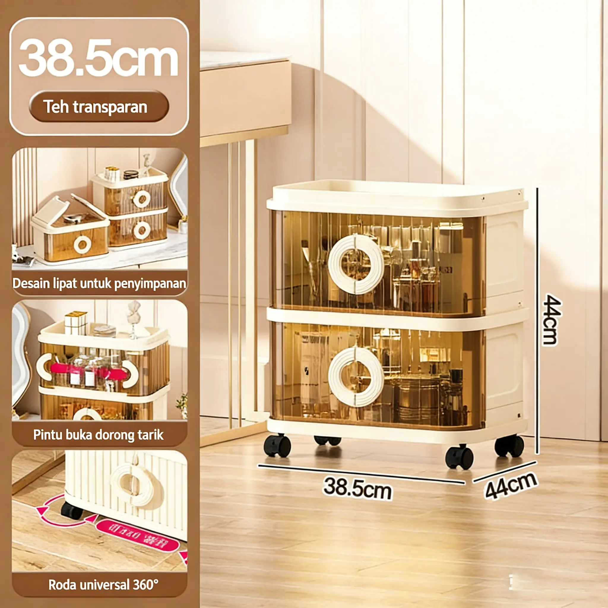 38cm-Abu-abu transparan-2 Susun