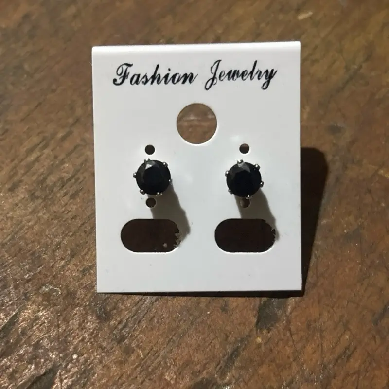BEST SELLER!!! anting magnet pria warna hitam dan gold ukuran 5 mm aksesoris Earrings piercing telinga tempel tindik telinga palsu piercing telinga tanpa mata skena