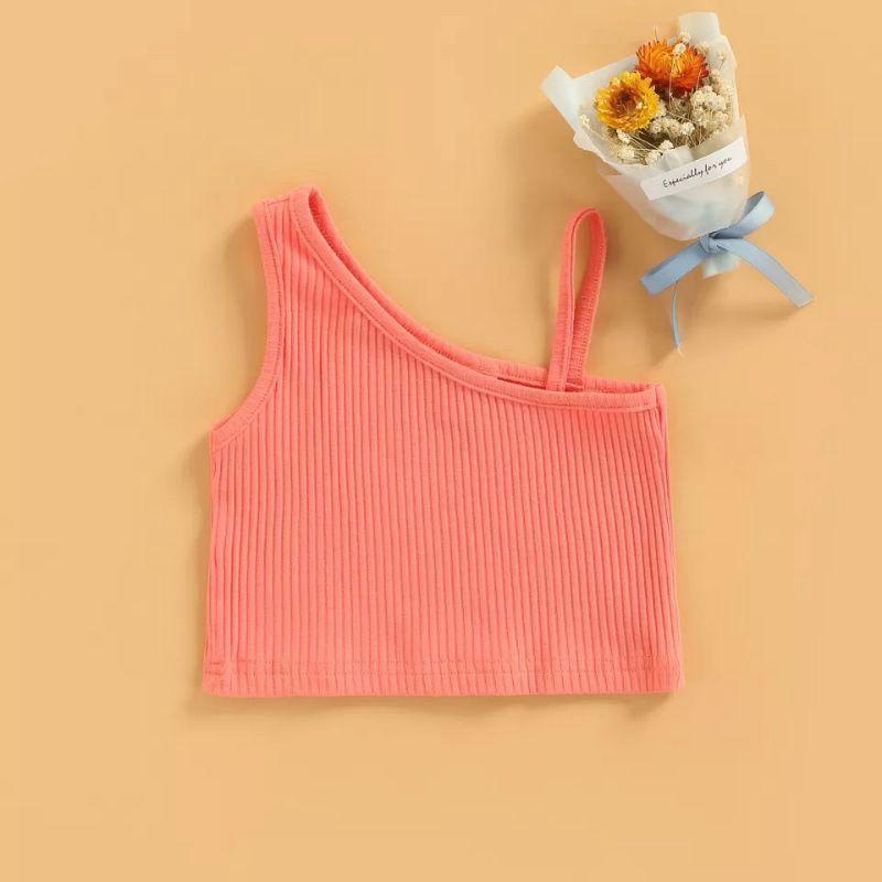 ATASAN ANAK PEREMPUAN SLEEVELESS STRAP TANK TOPS USIA 1-8th 2