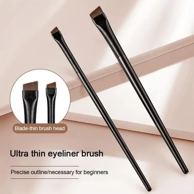 FH Eyeliner Eyebrow Brush Tipis Kuas Alis Kuas Pipih Kuas Concealer / Kuas Eyeliner Hitam Alat Makeup Kecantikan / Brush Make Up Eye
