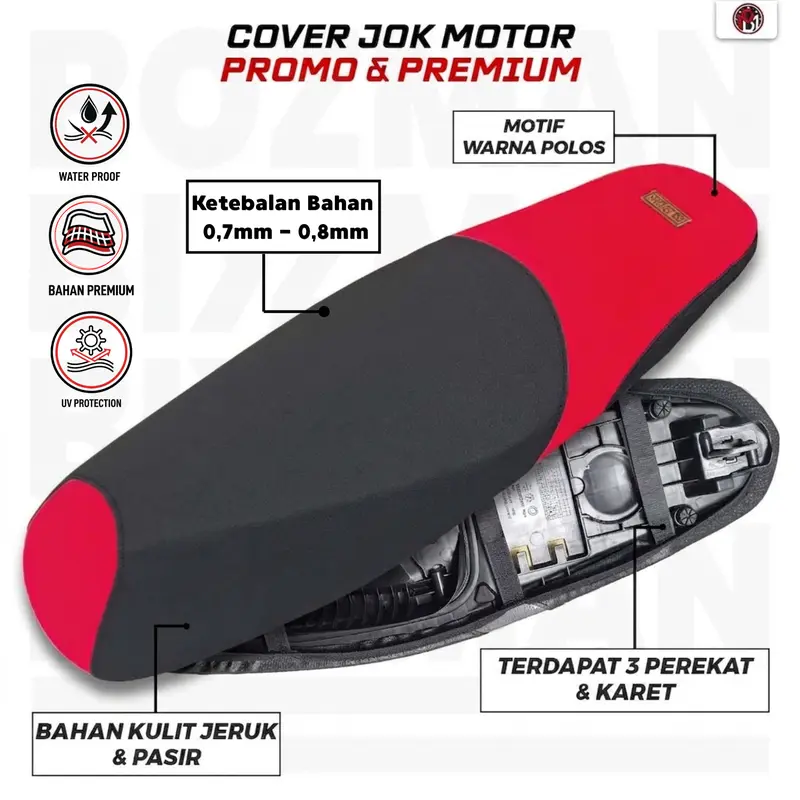 Sarung Jok Motor Variasi Warna Premium Cocok Untuk Semua Motor Bebek & Matic Anti Air & Tinggal Pasang