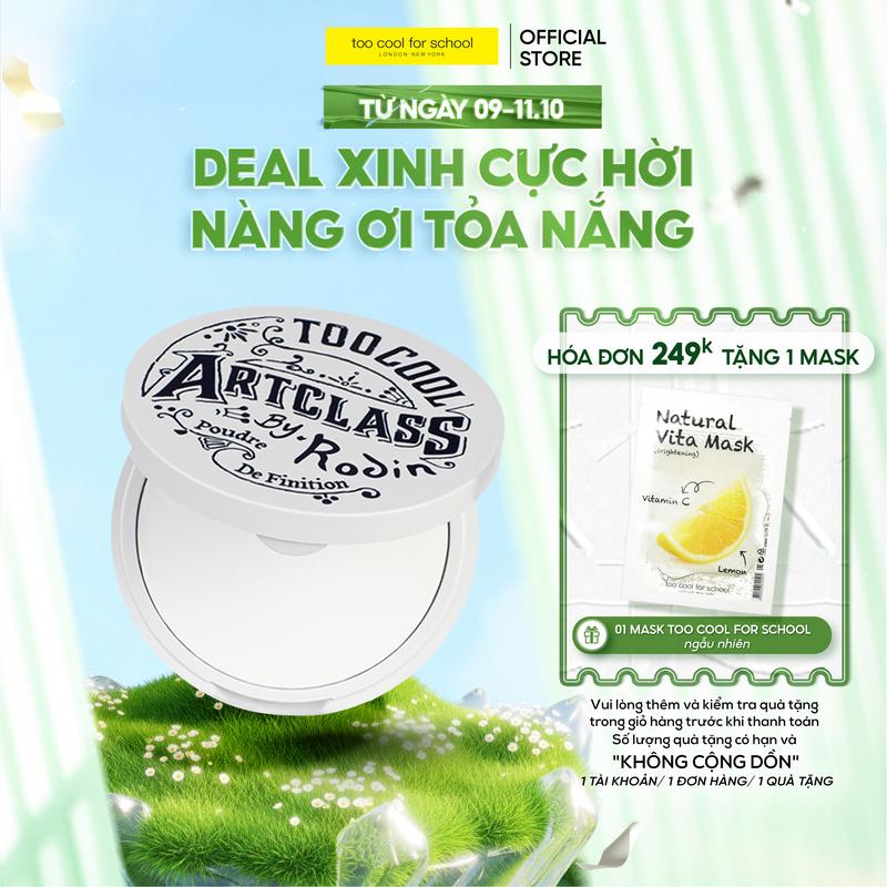 Phấn Phủ Kiềm Dầu Too Cool For School Art-Class By Rodin Finish Setting Pact Cosmetic Mỹ Phẩm