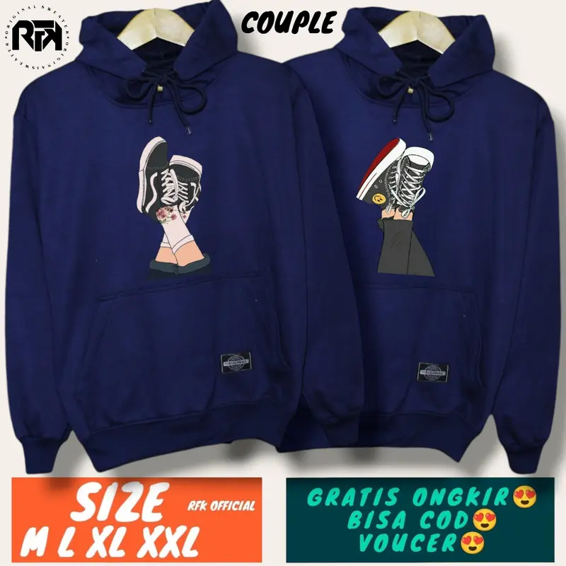 ( isi 2 pcs ) Hoodie couple pasangan / jaket couple SANTUY TERBARU / kaos couple pasangan / baju kapelan sama pacar 2023 / baju couple pasangan / couple pasangan / baju couple pasangan kondangan / batik couple pasangan / sweater couple 3