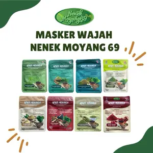 Masker Wajah Rempah NenekMoyang69 15gr / Perawatan Mengencangkan Bruntusan Pencerah Komedo Kerutan