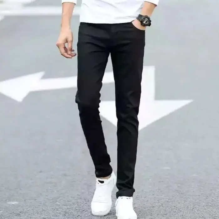 Celana Jeans Pria Slimfit - Jeans Pensil - Biru muda bahan melar - PCL denim outfit 3