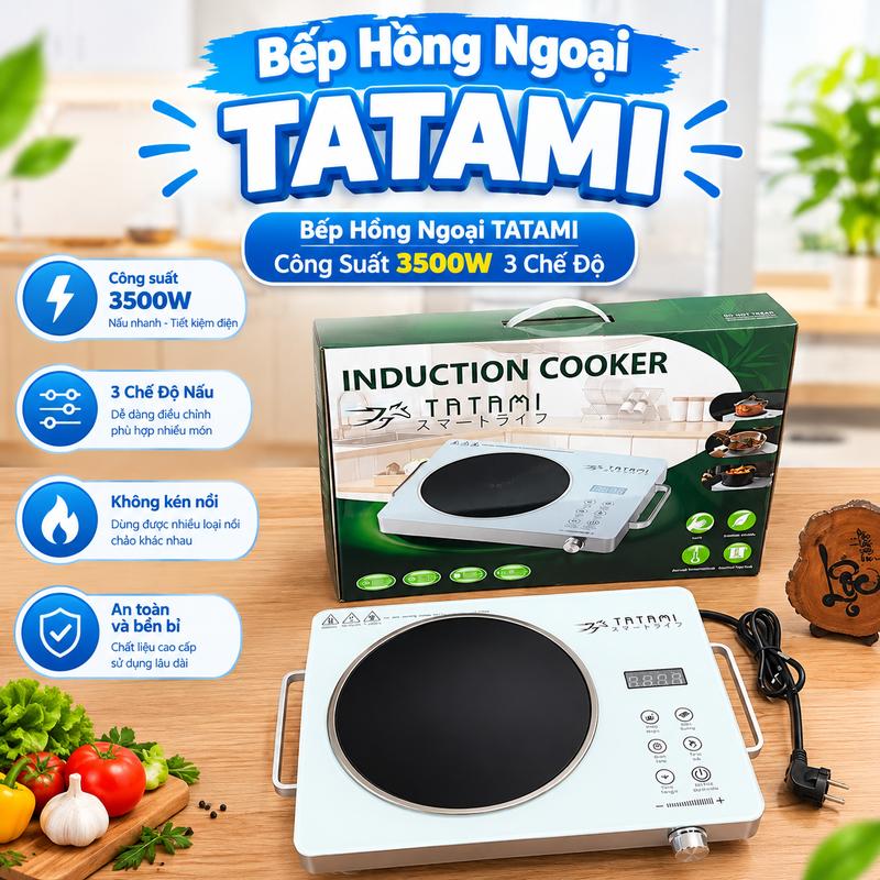 Bếp Hồng Ngoại Đa Năng Không Kén Nồi Công Suất 3500W, Bếp Điện Hồng Ngoại Nhiều Tính Năng Nấu Và Nướng Trực Tiếp
