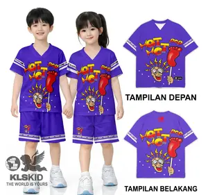 Setelan Jersey Anak Lucu Baju Anak Fullprint Usia 1–10 Tahun Oneset Gambar Permen Milkita,Fruta Gummy,Chupa Chups,Hot Hot Pop  Lucu Nyaman di pakai  KLSKID